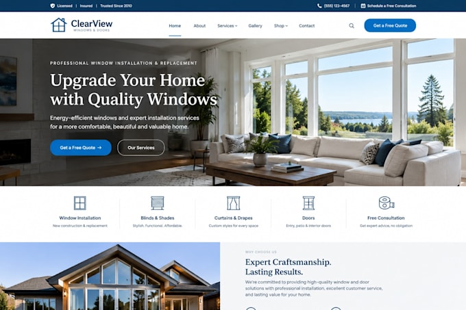 build window blind installation website, window blinds, drapery, curtain website
