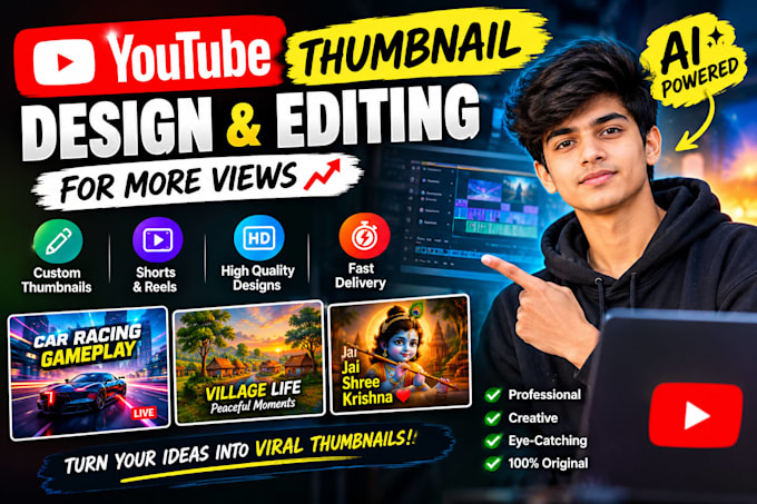 design professional you tube thumbnails