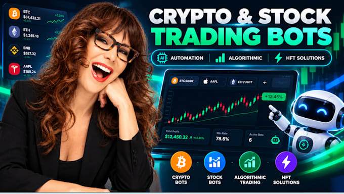 develop crypto trading automation, stock trading bots, hft algorithmic trading