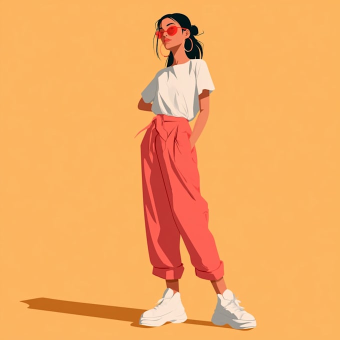 illustrate flat vector people and character scenes
