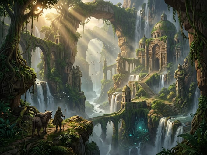 hand paint environment art