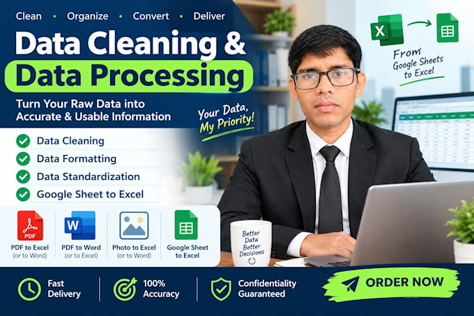 do excel data cleaning formatting invoice creation