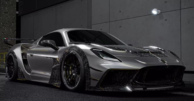 3d model custom widebody kits and car body modifications