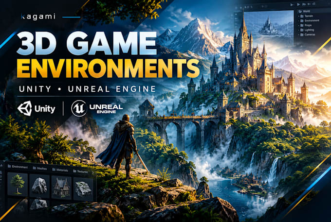 create 3d game environment and level in unreal engine