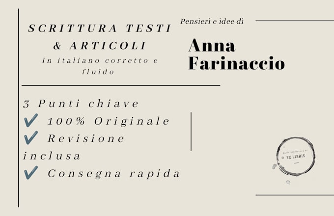 articoli, post e contenuti in italiano