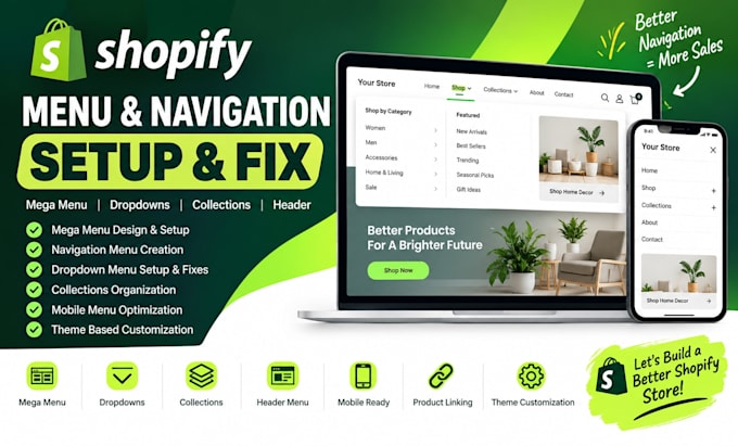 create shopify mega menu navigation dropdown fix collections store menu issues