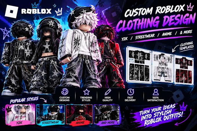 Y2k Lettering Design Design custom roblox clothing template, y2k clothing, streetwear, anime ...
