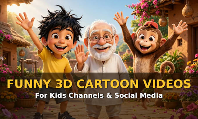 Ecreate Cartoon Create funny 3d cartoon animation videos for kids channels by ...