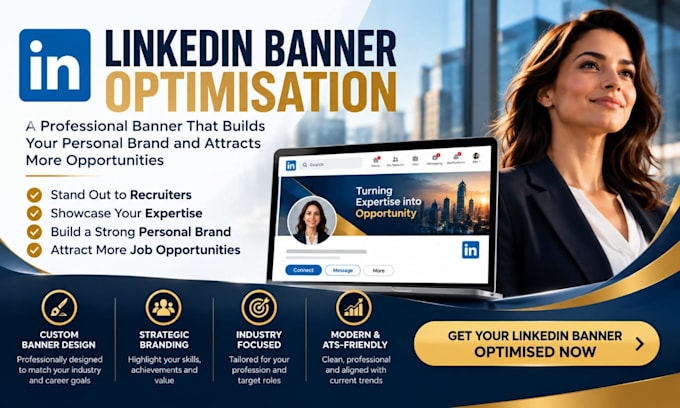design a professional linkedin banner and optimize your branding
