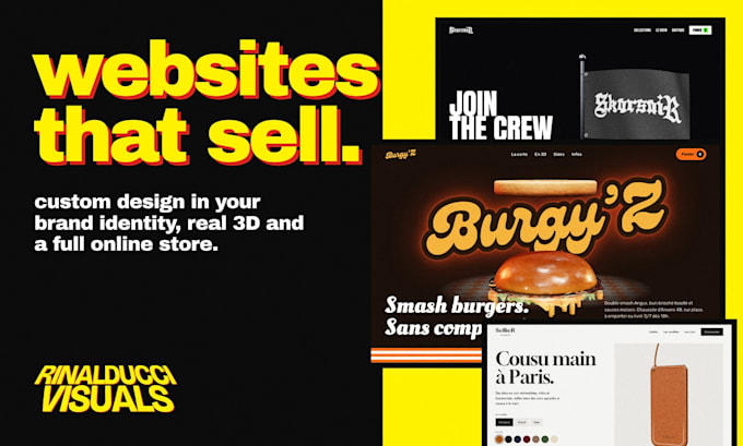 design a premium 3d website or online store for your brand