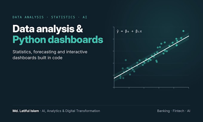 do data analysis and python dashboards