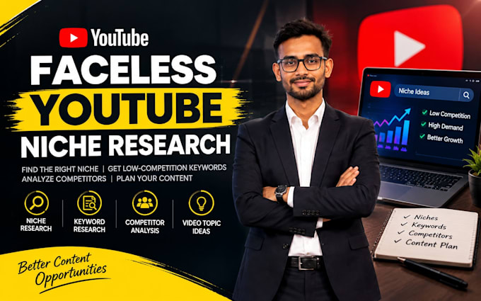 research faceless youtube niches and keywords