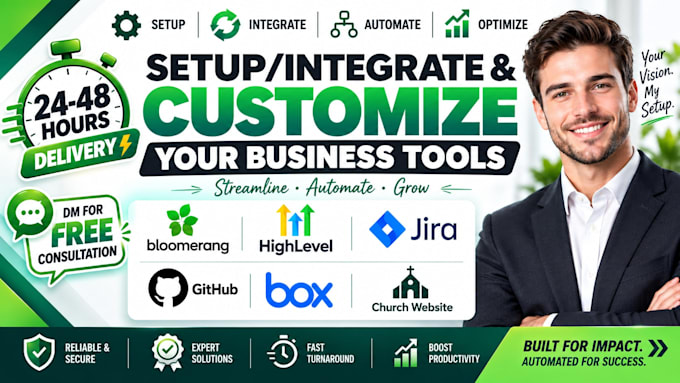 bloomerang bitrix24 charity tracker gohighlevel church website jira github box