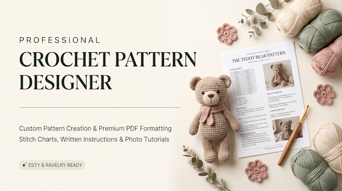create custom crochet pattern pdfs