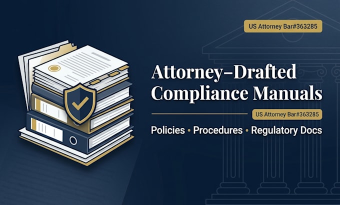 draft a comprehensive corporate compliance manual by a US attorney