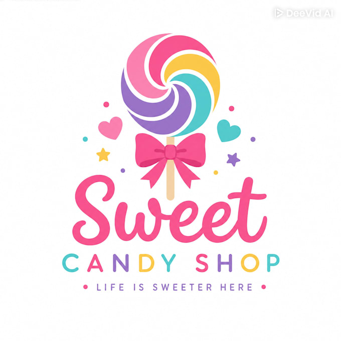make unique candy shops logo