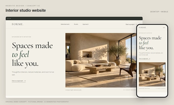 build a website to your brand or needs