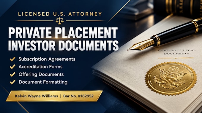 prepare your private offering investor documentation