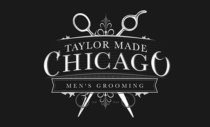 design inventive mens grooming salon logo