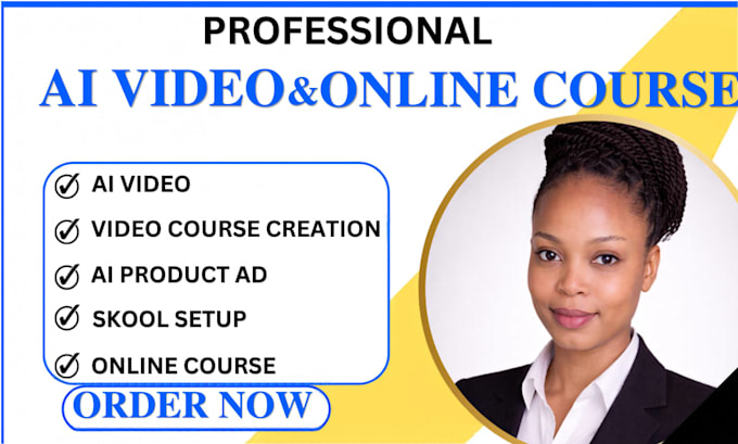 create ai video, ai video course creation, skool setup and course