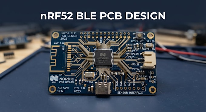 design custom nordic nrf52 ble and mesh sensor boards