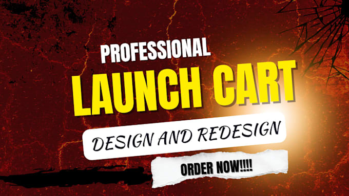 design a responsive launch cart website