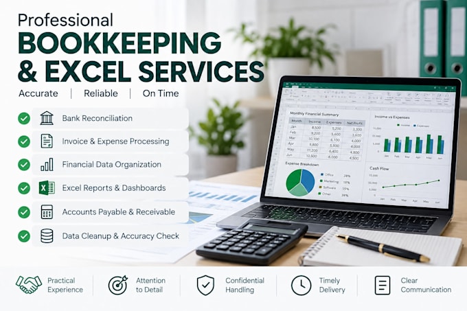 do e commerce bookkeeping, quickbooks cleanup, and bank reconciliation