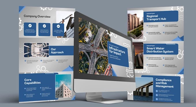 design construction company profile and contractor capability presentation deck