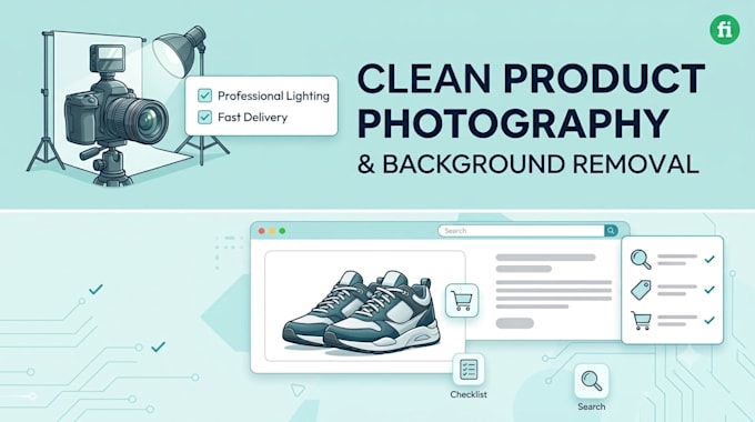 do professional e commerce product listing upload and remove product background