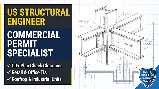 engineer commercial tenant improvements and structural modifications for permit