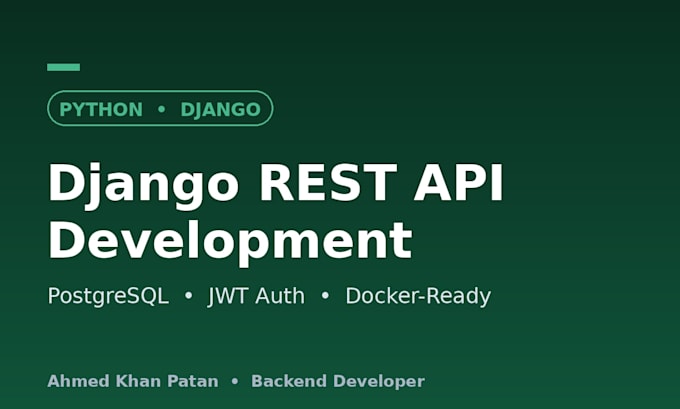 build a secure django rest API with postgresql database
