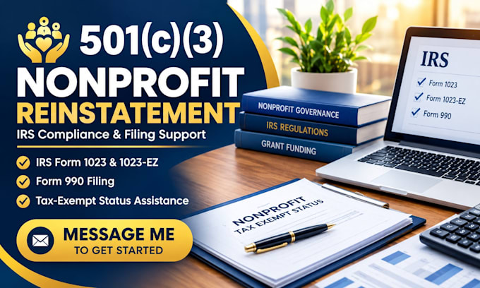 Irs Monogram Reinstate 501c3 tax exempt status non profit registration irs 1023ez ...