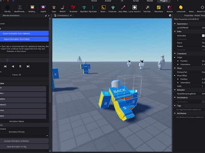 make you roblox animations for your game