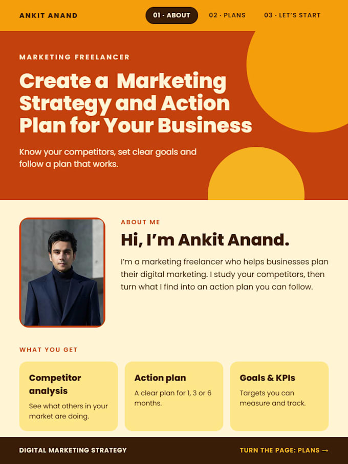 guide you with this marketing strategy and action plan