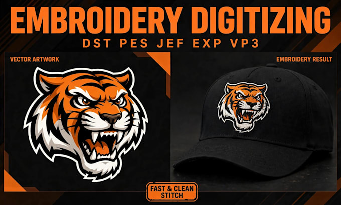 convert logo to embroidery digitizing dst pes jef file