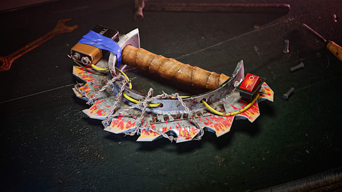 do a 3d weapon model