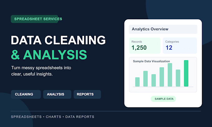 clean and analyze your spreadsheet data