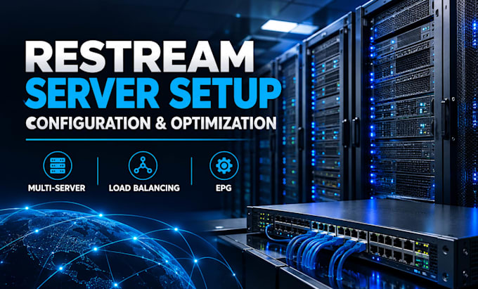 set up restream services, configure servers, and optimize streaming performance