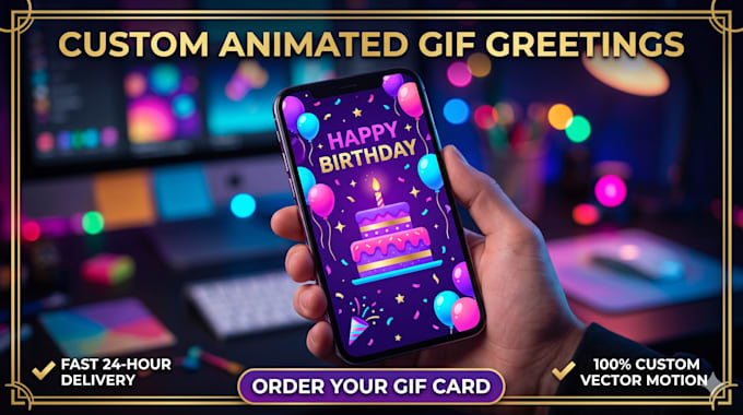 create custom animated GIF greeting cards