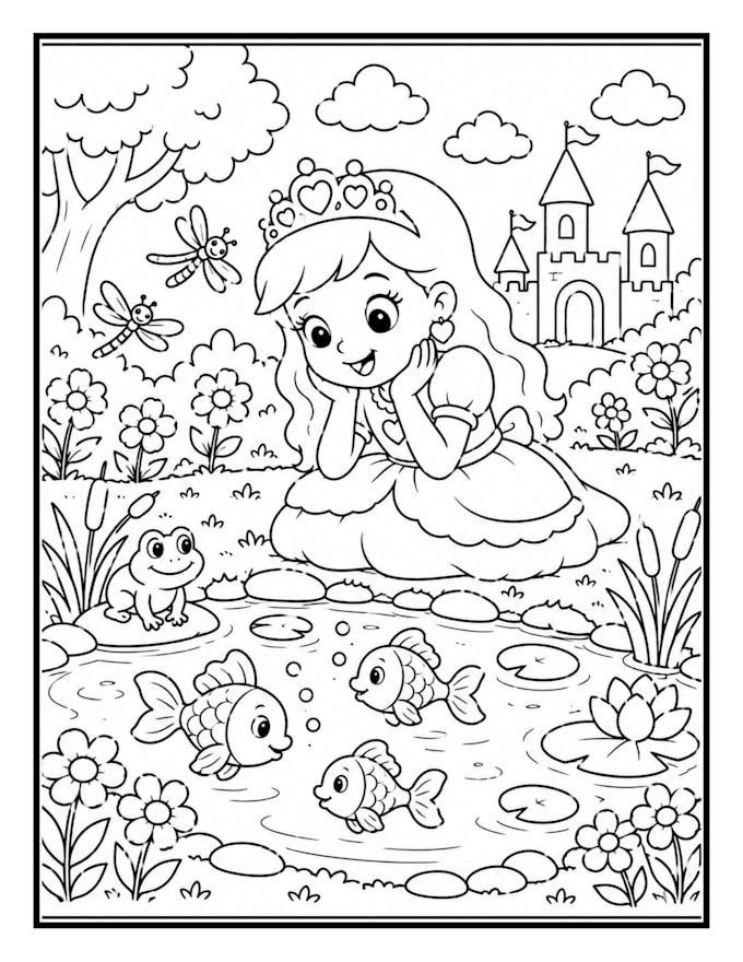creative childrens coloring book design using canva
