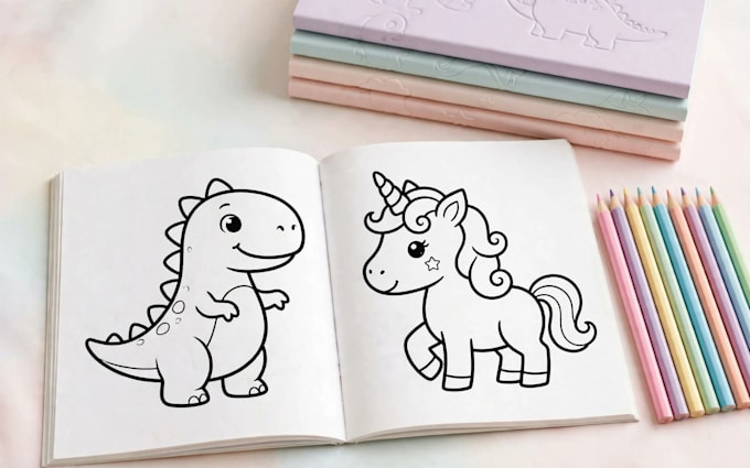 create a complete KDP coloring book with cover and metadata