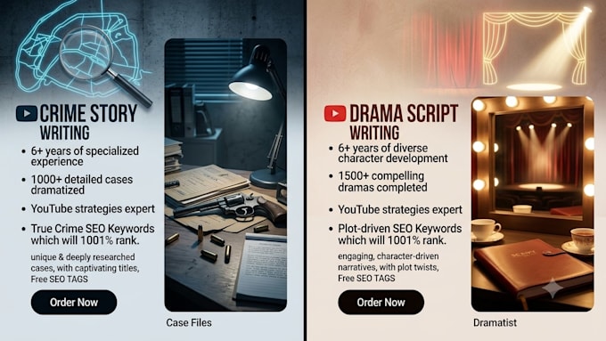 for you write viral crime stories and dramas writing