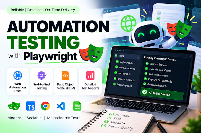 automate website testing using playwright and typescript