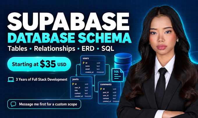 design your supabase database