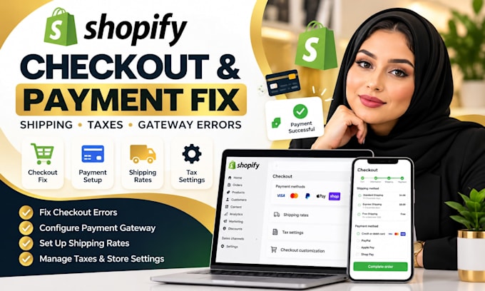 fix shopify checkout payment gateway shipping rates taxes and errors