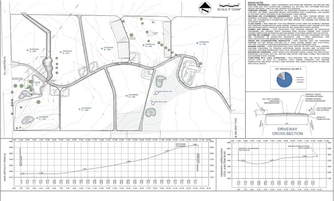 create a civil 3d site grading plan and drainage plan