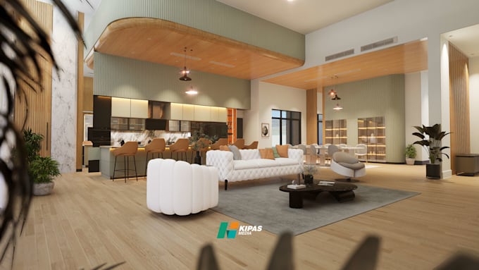 do interior design 3d and rendering sketchup