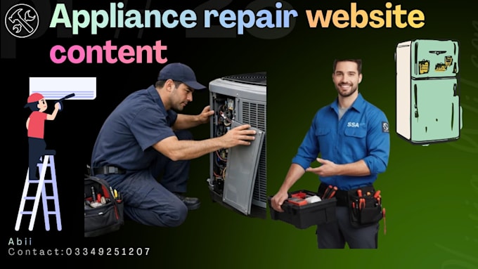 appliance repair website content
