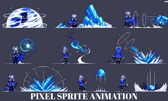 create pixel art character animation, rpg game sprite sheet, pixel sprite sheet