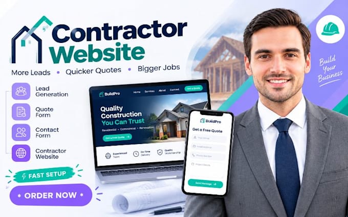 build contractor lead generation contractor quote form contractor contact form